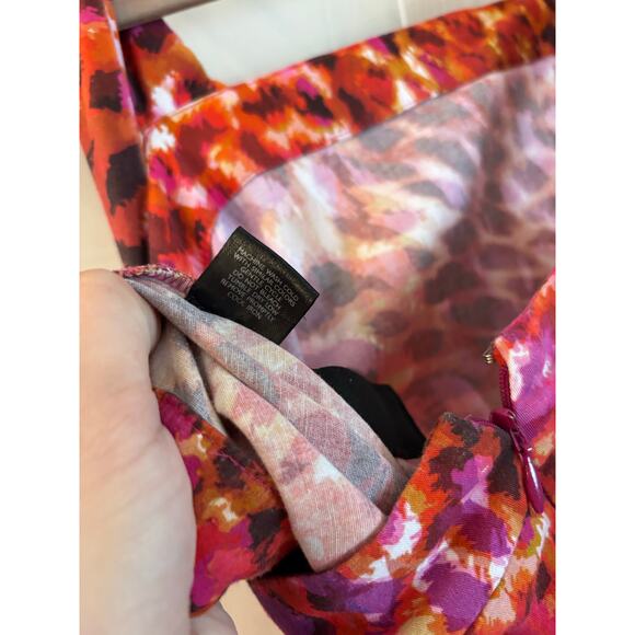 Natori Women’s Animal Print Ombré Dress Sleeveless Square Neck Size XL No Belt - Picture 8 of 10